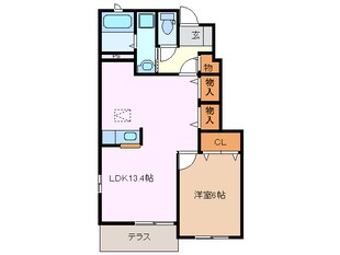 亀山駅 徒歩78分 1階の物件間取画像